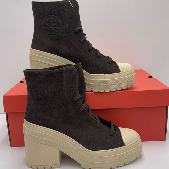 Converse Shoes - Converse WMNS CHUCK 70 DE LUXE HEEL HI FRESH BREW/FRESH BREW A11542C Platforms